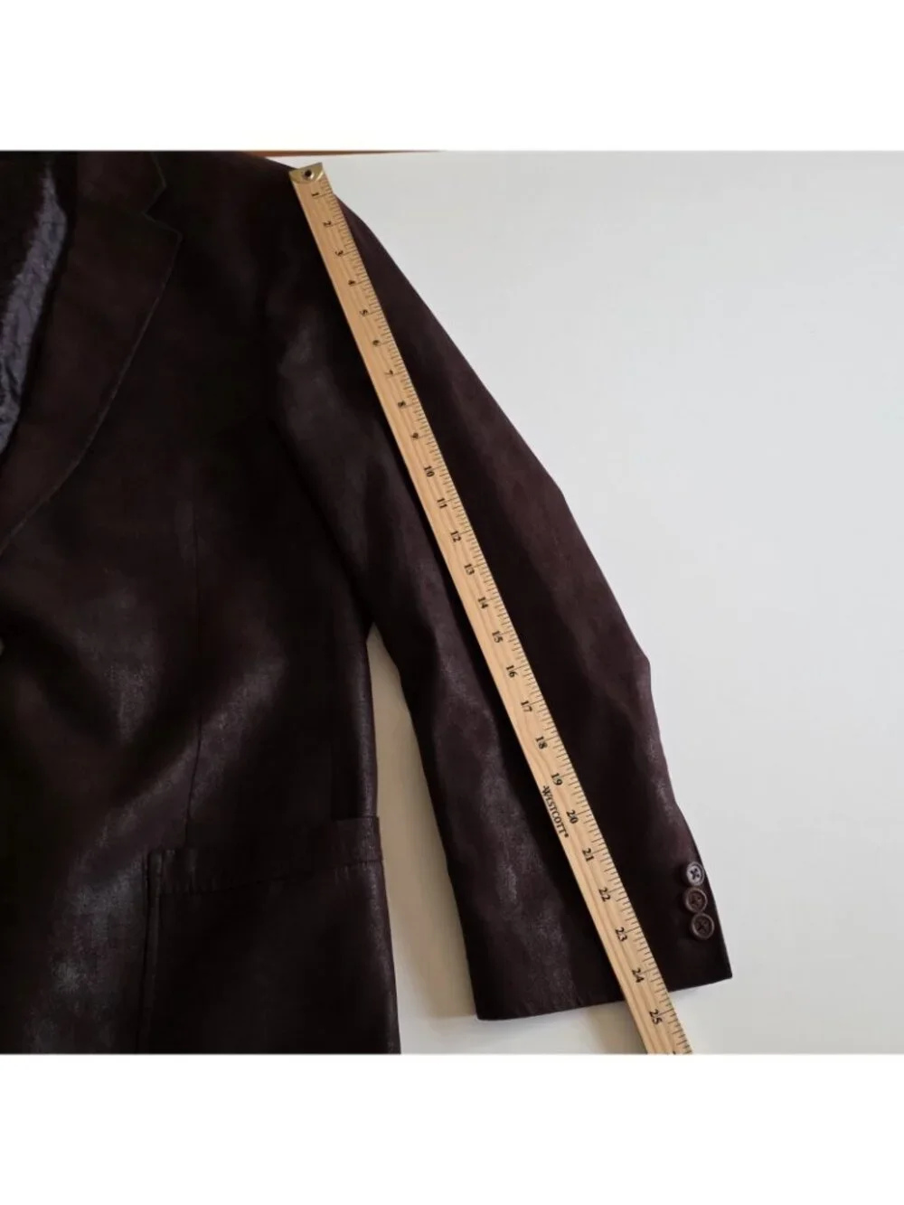 Coppley Clapton Blazer US 42R Brown Faux Suede Western Sport Coat Union Made